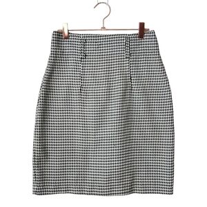 BY CHOICE x VINTAGE 90’s houndstooth mini skirt black white‎ 9